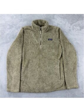 Patagonia Youth Size XL (14) Los Gatos High-Pile Fleece Tan Jacket